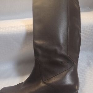 Blondo Tall Leather Boot in Dark Brown